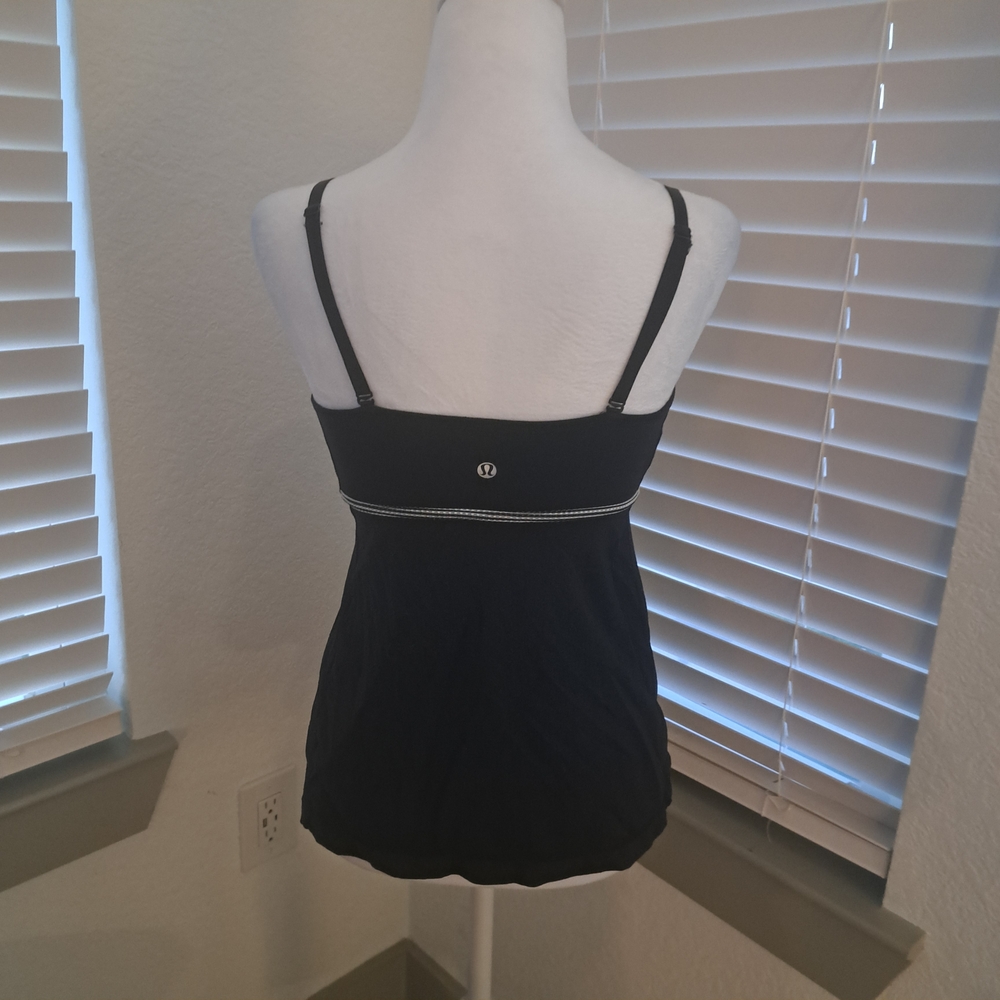 LuluLemon Chic Black Ruched Camisole - Picture 7 of 8